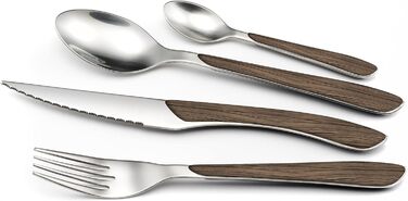 Набор столовых приборов 24 предмета Dark Wood Eclat Amefa