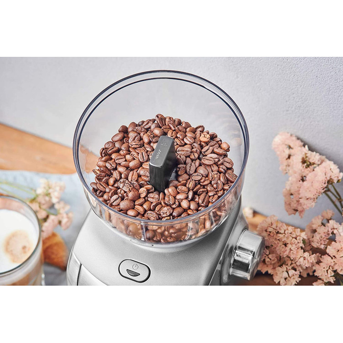 Кофемолка Gastroback 42642 Advanced Plus / 130 Вт / 400 г / 16 настроек помола / нержавеющая сталь