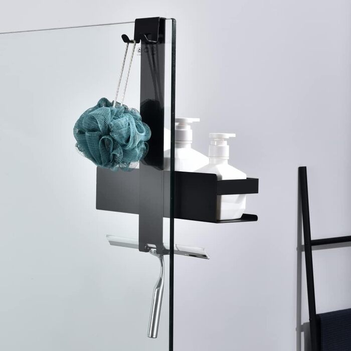 Душевая полка 40 х 30 х 15 см Matt Black HomeHeng