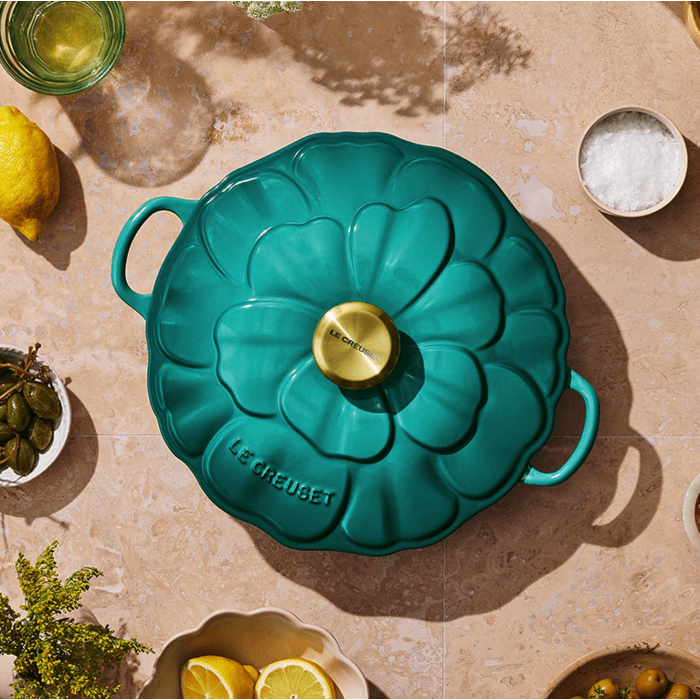 Жаровня 26 см/2,2 л Flower Blue Riviera Le Creuset