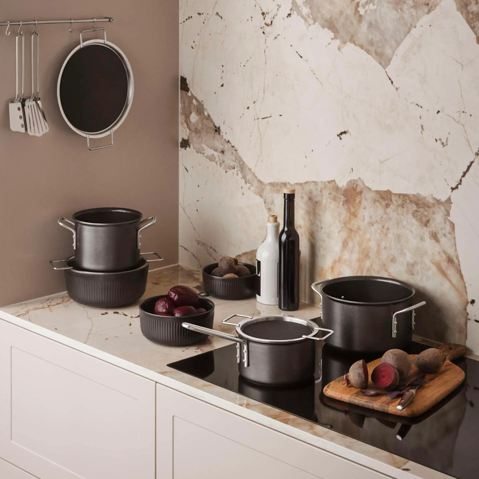 Набор кастрюль 3 предмета Black Line Eva Solo