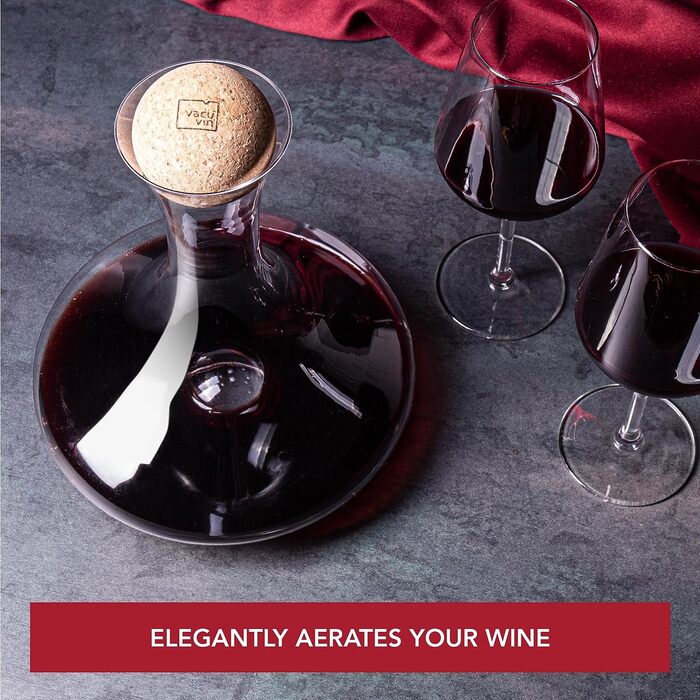 Vacu Vin Декантер для вина хрустальное стекло/пробка Vacu Vin
