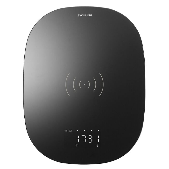Весы кухонные цифровые с беспроводной зарядкой 24,5 х 18,8 х 2 см Black Enfinigy Zwilling