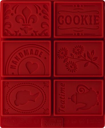 Форма для приготовления глазури, 14 х 11 х 3 см, красная, Petite Poésie RBV Birkmann