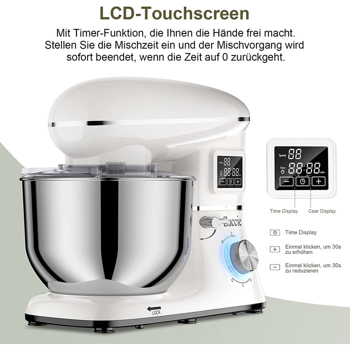 Кухонный комбайн Zuccie / 1500 Вт / 6,2 л