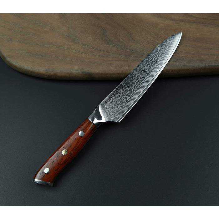 Поварской нож из дамасской стали 13 см SCHNEIDWERK