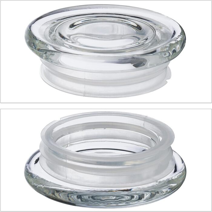 Банки для хранения с крышками, набор из 6 шт., банки, 1300 мл, квадратные банки для хранения, герметичные стеклянные контейнеры, прозрачные