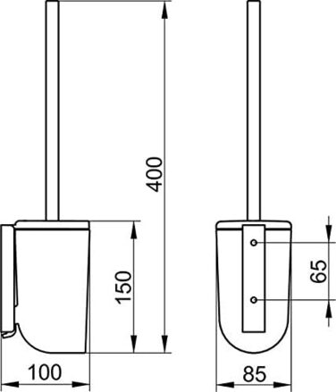 Ёршик для унитаза с держателем. настенный Keuco