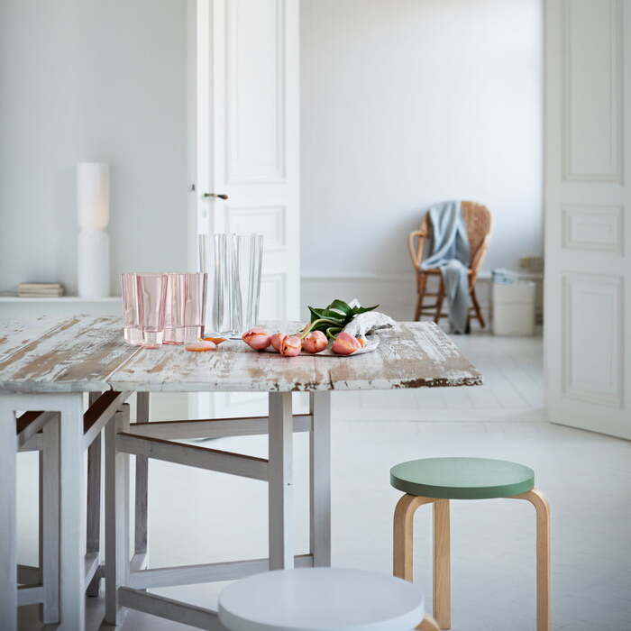 Ваза 25,1х19х20 см синяя Aalto Iittala