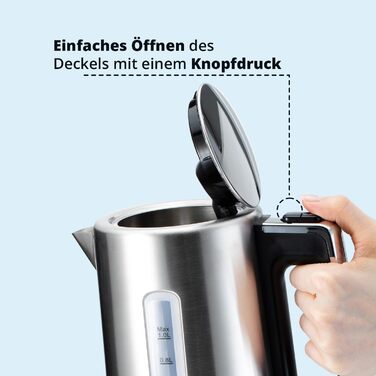 KHG Электрочайник 1 л нержавеющая сталь/пластик WK-105 ES KHG