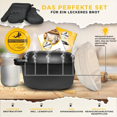 BROTBACKFEE Форма для выпечки хлеба 32 х 16 см чугун BROTBACKFEE