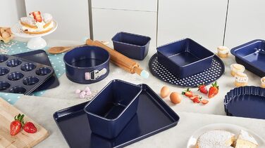 Квадратная форма для выпечки 20 см, темно-синяя Zyliss