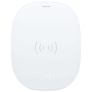 Весы кухонные цифровые с беспроводной зарядкой 24,5 х 18,8 х 2 см White Enfinigy Zwilling