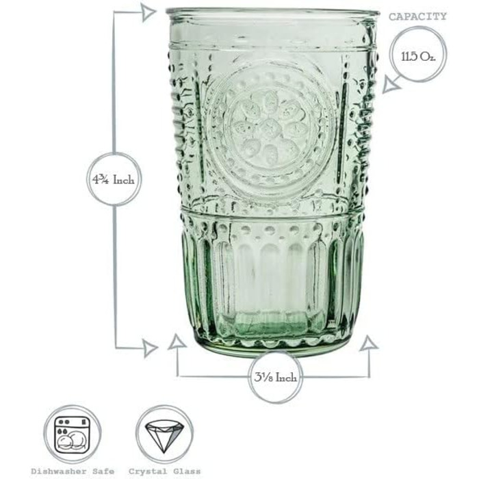 Набор из 4 стаканов 0,3 л Romantic Candy Bormioli Rocco