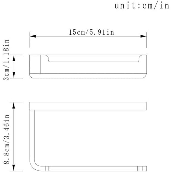 Держатель для туалетной бумаги 15 см Flybath
