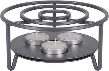 Керамический набор Tea4chill &quot;Nelly&quot;, заварочный чайник с подогревом 1.5 л, 6 чашек по 120 мл, зеленый