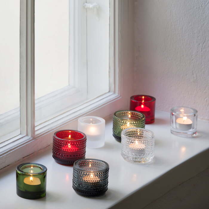 Подсвечник для чайной свечи 6,9х6 см белый Kivi Iittala