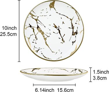 Набор тарелок 25 см 4 предмета Fanquare