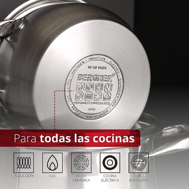 Набор из 4 кастрюль с крышками Gourmet Bergner