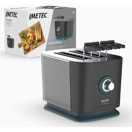 Тостер Imetec TostaMaxi / 600 Вт / на 2 ломтика / 10 ступеней поджаривания / лоток для крошек
