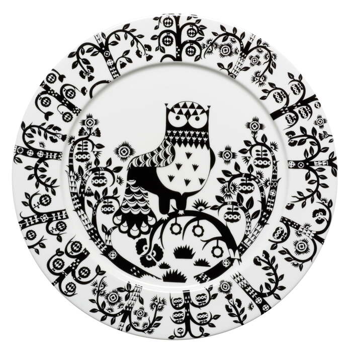 Блюдце к чашке для кофе Ø 15 см черно-белое Taika Iittala