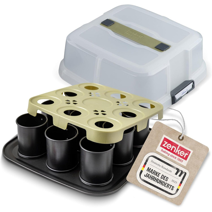 Форма для выпечки краффина на 9 порций с крышкой Zenker