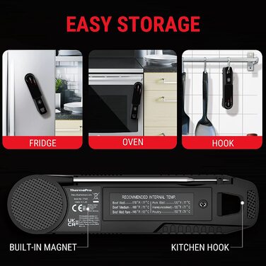 Термометр для мяса 19,6 см Lightning 1s водонепроницаемый ThermoPro