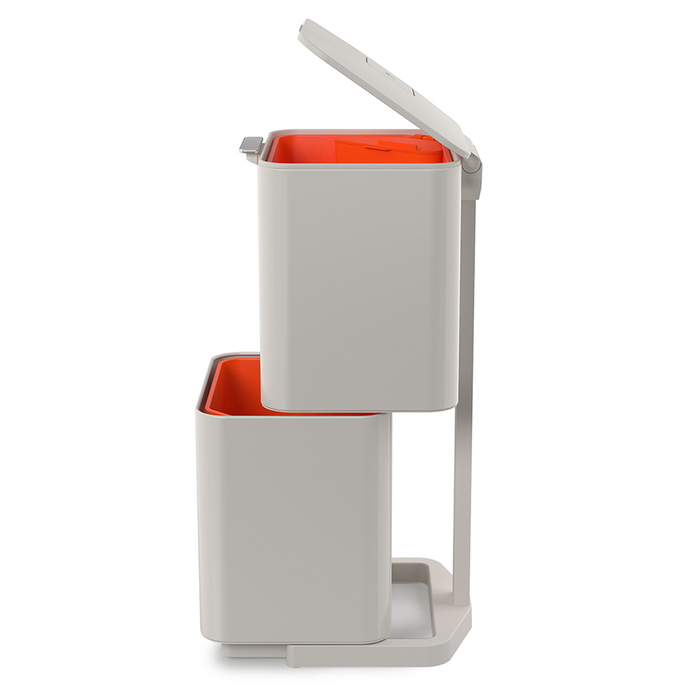 Контейнер для мусора с двумя баками 60 л Stone Totem Compact Joseph Joseph