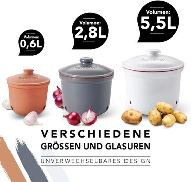 Горшок для чеснока 0,6 л Grey Römertopf