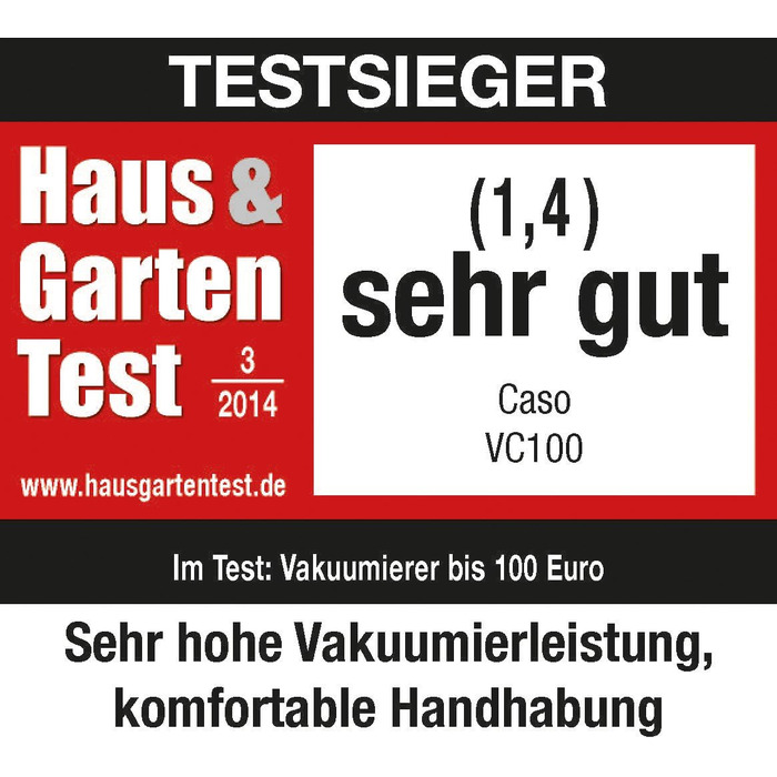 Вакуумный упаковщик VC100 CASO