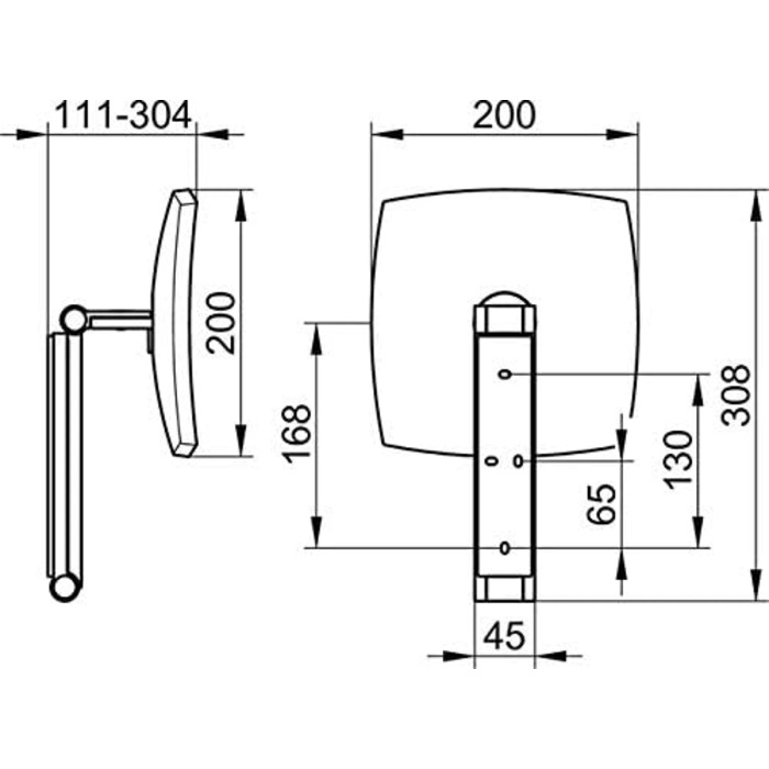 KEUCO Зеркало настенное косметическое, 5-кратное увеличение Keuco