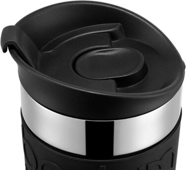 Кружка хромированная 0,35 л Black Travel Mug Bodum