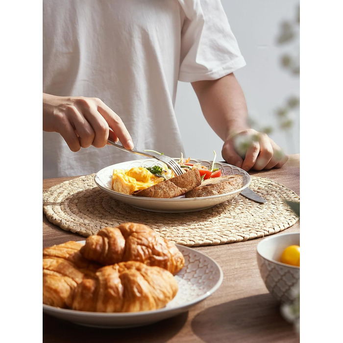 Набор десертных тарелок 22 см 6 предметов Vintage White DOWAN