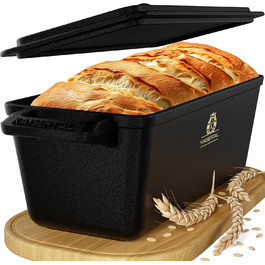 KAISERTAL Форма для выпечки хлеба с крышкой 29 х 21 см чугун KAISERTAL