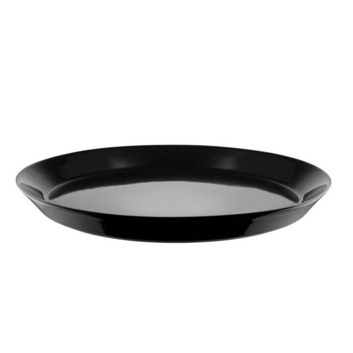 Тарелка обеденная 26,5 см черная, 4 предмета Tonale Alessi