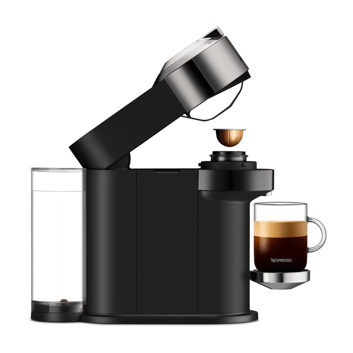 Кофемашина 1,1 л Dark Chrome Deluxe Vertuo Next NESPRESSO
