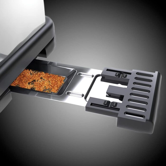 Тостер Russell Hobbs / 1000 Вт / на 2 ломтика / с насадкой для булочек / 6 ступеней