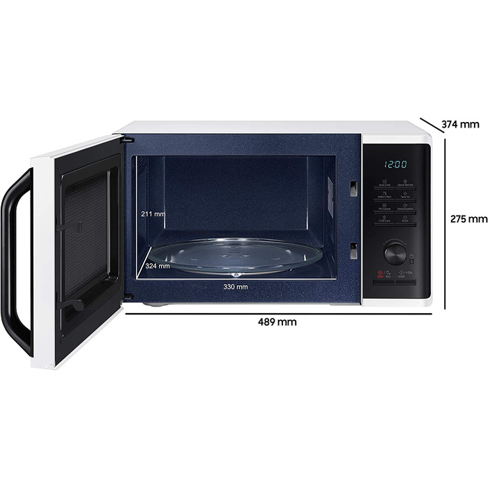 Микроволновая печь Samsung MS2AK3515AW/EC / 800 Вт / 23 л / 29 автоматических программ