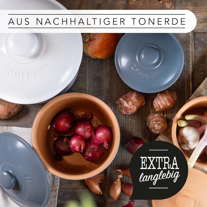 Горшок для чеснока 0,6 л Grey Römertopf