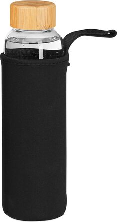 Набор из 6 бутылок для воды с бамбуковой крышкой 0,5 л Relaxdays