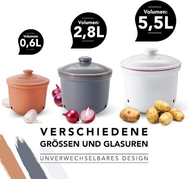 Горшок для хранения 5,5 л Grey Maxi Plus Römertopf