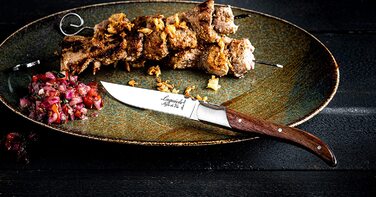 Набор ножей для стейка с футляром 6 предметов Rose Wood Luxury Line Laguiole