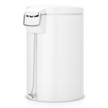 Мусорный бак с педалью бесшумный белый 12 л Pedal Bin Brabantia