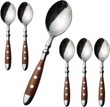 Набор чайных ложек 15 см 12 предметов Wood Berlin Series Alata