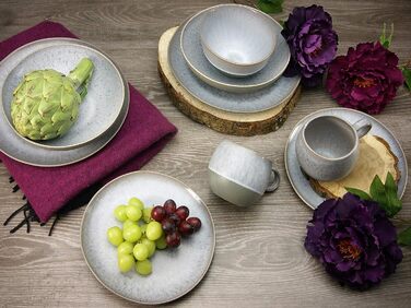 Столовый сервиз на 4 человека 16 предметов Grey Loft Stone Series CreaTable