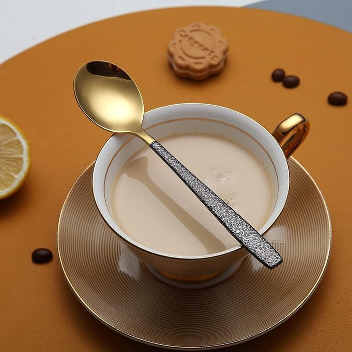 Набор столовых приборов 30 предметов Black Gold HOMQUEN