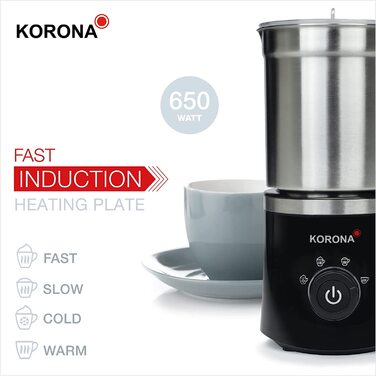 Вспениватель молока 400 мл, 650 Вт, 4 программы 18050 Korona