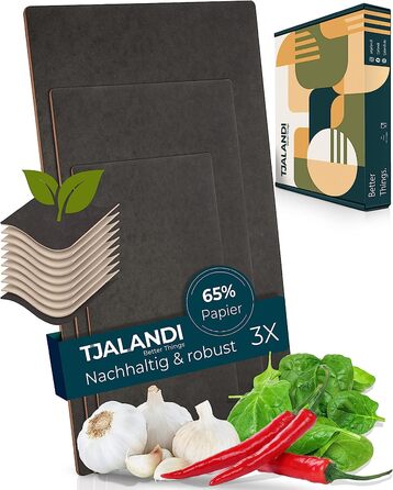 Набор из 3 разделочных досок из дерева TJALANDI