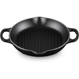 Чугунная cковорода-гриль 25 см Matt Black Signature Le Creuset