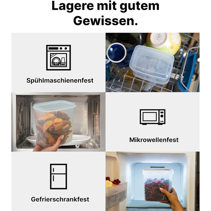 Набор контейнеров для хранения 24 предмета Black Deco Haus